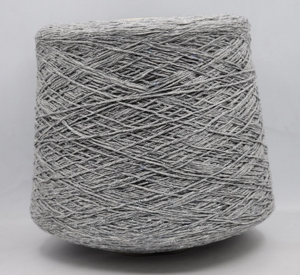Пряжа G&G Filati SILVER (28 серый + люрекс с пайетками)