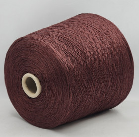 Пряжа PURA LANA ITALIA LINO Premium 650 (100% лен) - 10 бордовый