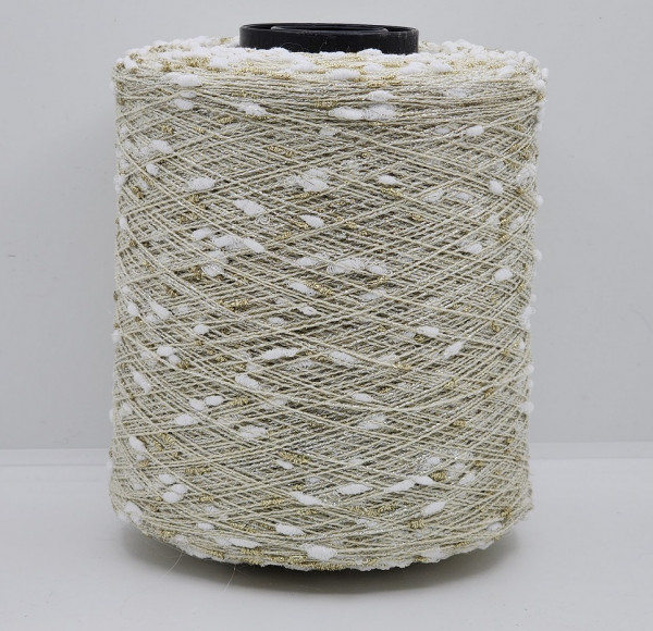 Пряжа The Italian Art of Yarn art. PENELOPE (50% шерсть, 25% хлопок, 25% люрекс) 16 - бежево-белый