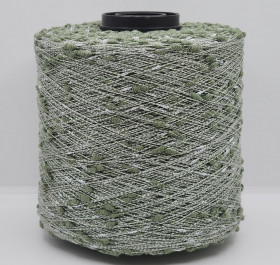 Пряжа The Italian Art of Yarn art. PENELOPE (50% шерсть, 25% хлопок, 25% люрекс) 18 - серебристо-зеленый