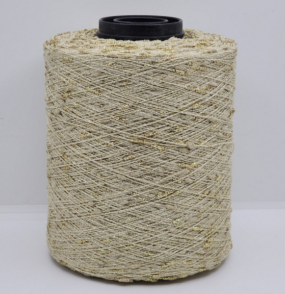 Пряжа The Italian Art of Yarn art. PENELOPE (50% шерсть, 25% хлопок, 25% люрекс) 42 - бежево-золотистый