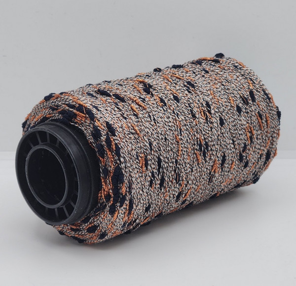 Пряжа The Italian Art of Yarn art. PENELOPE (50% шерсть, 25% хлопок, 25% люрекс) 48 - черный с медью