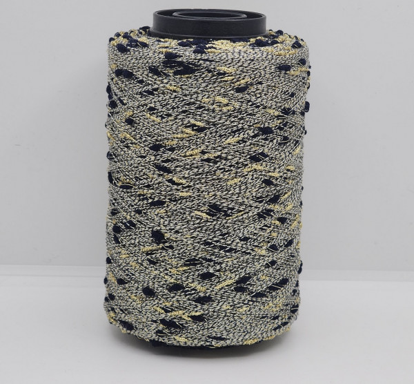 Пряжа The Italian Art of Yarn art. PENELOPE (50% шерсть, 25% хлопок, 25% люрекс) 49 - черно-золотистый