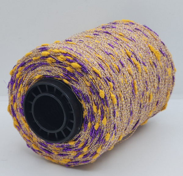 Пряжа The Italian Art of Yarn art. PENELOPE (50% шерсть, 25% хлопок, 25% люрекс) 56 - оранжевый с фиолетовым