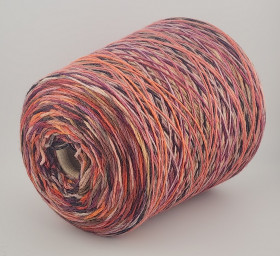Пряжа FILATO Multicolor (90% меринос, 10% п/а) - 08 темно-розовый