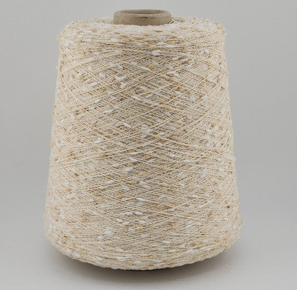 Пряжа FASHION MILL art. COCOON (70% хлопок, 30% п/а) - 65581 бело-бежевый