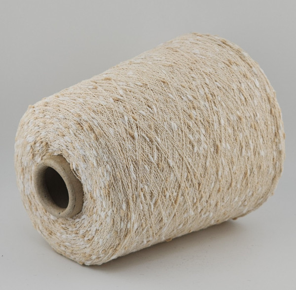 Пряжа FASHION MILL art. COCOON (70% хлопок, 30% п/а) - 65581 бело-бежевый