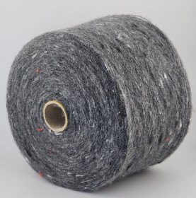 Пряжа Luxury Selection by Ri.Go art. Alpaca Tweed (50% альпака, 10% вискоза, 30% полиамид) -5404 темно-серый