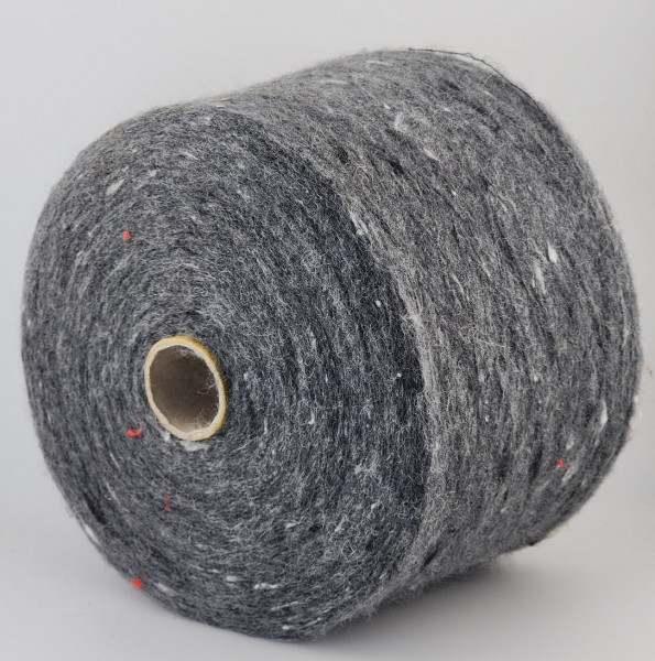 Пряжа Luxury Selection by Ri.Go art. Alpaca Tweed (50% альпака, 10% вискоза, 30% полиамид) -5404 темно-серый