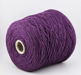 Пряжа The Italian Art of Yarn art. TORNADO 6/15 (70% хлопок, 30% п/э) - 500 сливовый