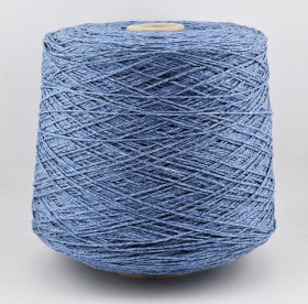  Пряжа The Italian Art of Yarn art. TORNADO 6/15 (70% хлопок, 30% п/э) - 670 голубой меланж
