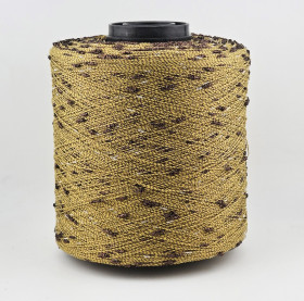  Пряжа Luxury Selection by Ri.Go art. Cristallo  (75% хлопок, 15% п/а, 10% акрил) - 9457 горчичный