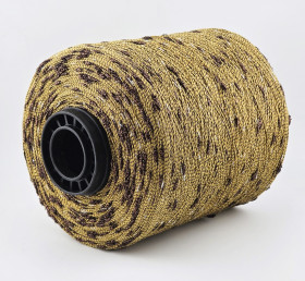 Пряжа Luxury Selection by Ri.Go art. Cristallo  (75% хлопок, 15% п/а, 10% акрил) - 9457 горчичный