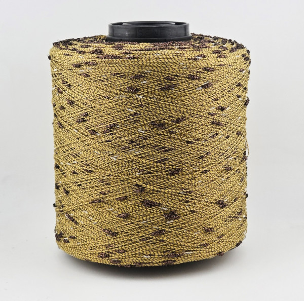 Пряжа Luxury Selection by Ri.Go art. Cristallo  (75% хлопок, 15% п/а, 10% акрил) - 9457 горчичный
